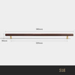 Puxador Nórdico de Madeira de Nogueira para Gavetas e Armários - Haustter - Haustter