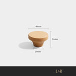 Puxador Nórdico de Madeira de Nogueira para Gavetas e Armários - Haustter - Haustter