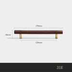 Puxador Nórdico de Madeira de Nogueira para Gavetas e Armários - Haustter - Haustter