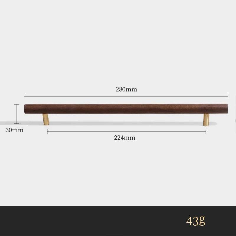 Puxador Nórdico de Madeira de Nogueira para Gavetas e Armários - Haustter - Haustter
