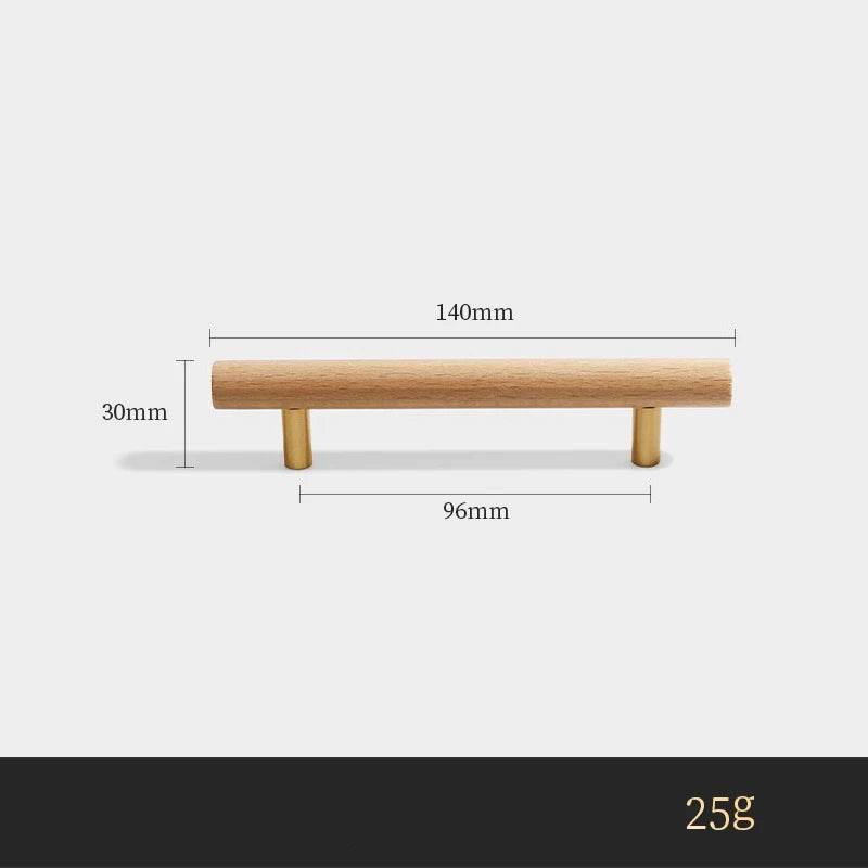 Puxador Nórdico de Madeira de Nogueira para Gavetas e Armários - Haustter - Haustter