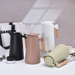 Garrafa Térmica Nórdica com Cabo de Madeira para Café e Chá - 1L - Haustter - Haustter