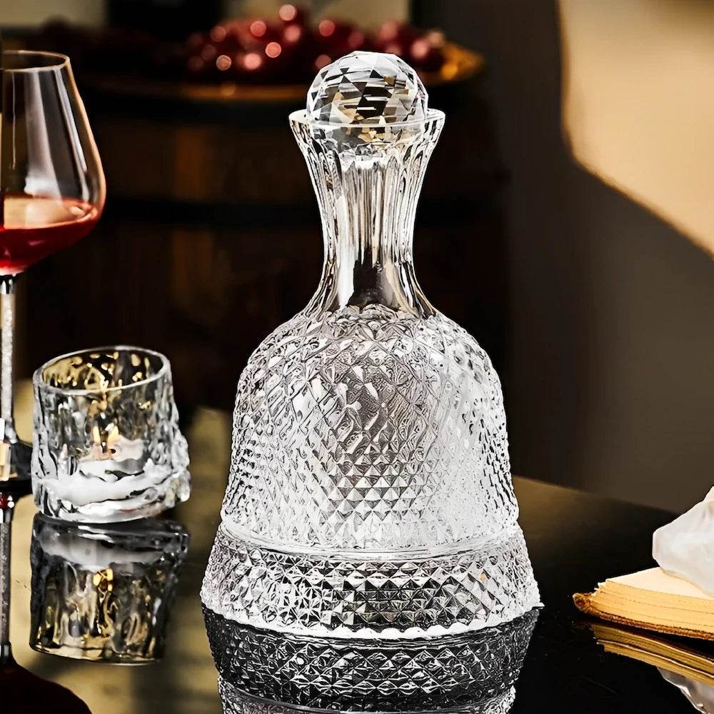 Decantador Aerador com Rotação 360º para Vinho, Licor, Scotch, Bourbon, Presente Criativo 1500ml - Haustter - Haustter