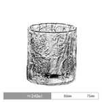 Copos Rocha de Gelo para Whisky com Porta-Copos de Madeira - Haustter - Haustter