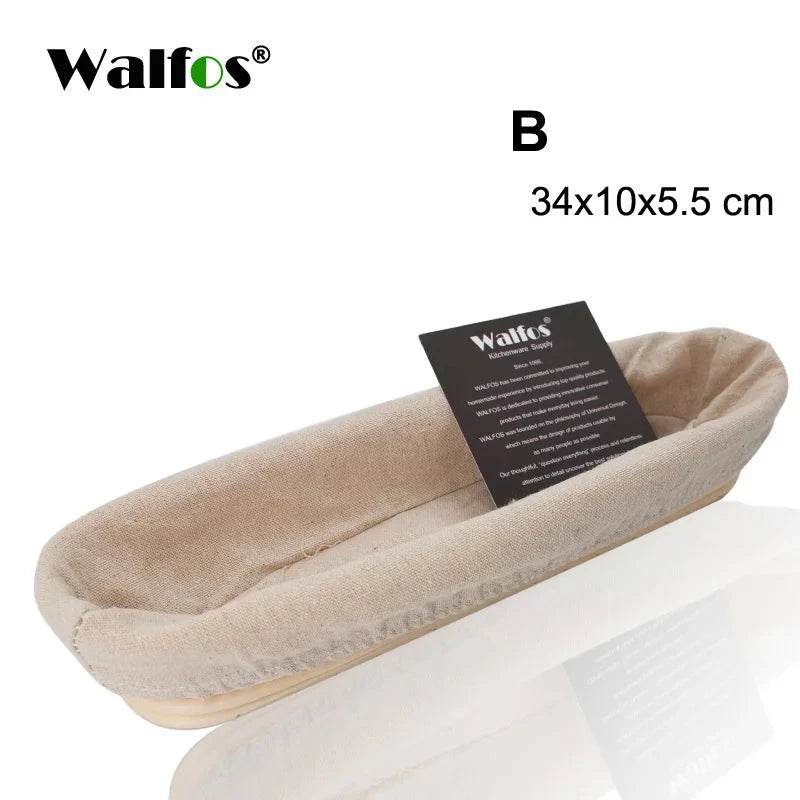 Cesta de Fermentação em Rattan Natural Walfos para Pães - Haustter - Haustter
