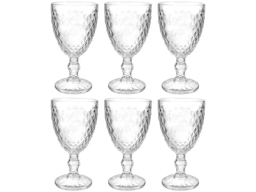 Jogo de Taças Bico de Jaca Empire 6 Peças 330ml - Elegância em Vidro | Haustter - Haustter