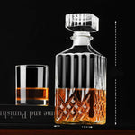 Decantador de Vidro Cristalina para Whisky - Haustter - Haustter