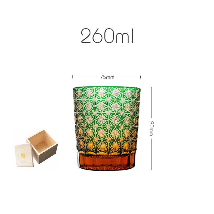 Copo Edo Kiriko com Padrão de Crisântemo - Haustter - Haustter