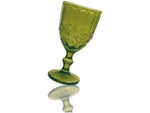 Jogo de Taças Empire Lace 6 Peças 330ml - Verde Jade e Rendado Elegante | Haustter - Haustter