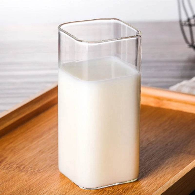 Copo Quadrado de Vidro Transparente - Haustter - Haustter