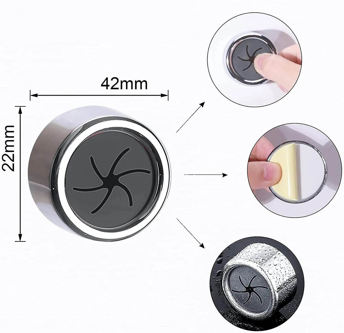 Conjunto com 3 Suportes para Panos de Prato sem Perfuração - Gancho para Luvas e Toalhas de Cozinha - Haustter - Haustter