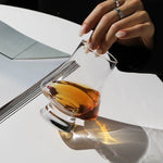 2/4/6 pçs copo de uísque de vidro cristal conjunto de 250ml claro sem chumbo copos para beber escocês licor barware cerveja espíritos vinho glasse - Haustter