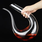 Decantador de Vinho em Vidro em Forma de U, Decantador de Cisne, Separador de Vinho Criativo, Decanter - Haustter - Haustter