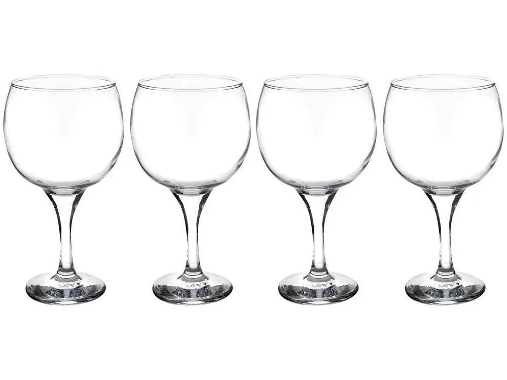 Jogo de Taças para Gin 4 Peças 600ml - Resistência e Glamour em Vidro | Haustter - Haustter