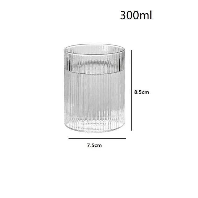 1/3/6 Copos de Vidro Japonês Listrado - Haustter - Haustter
