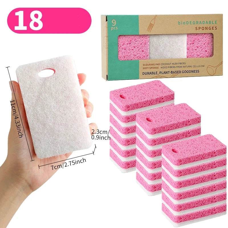 18 Esponjas de Lavar Louça Natural de Fibra de Casca de Coco - Haustter - Haustter