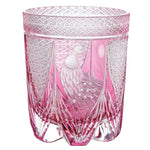 Copo de Vidro Âmbar Japonês Edo Kiriko Pavão - Haustter - Haustter