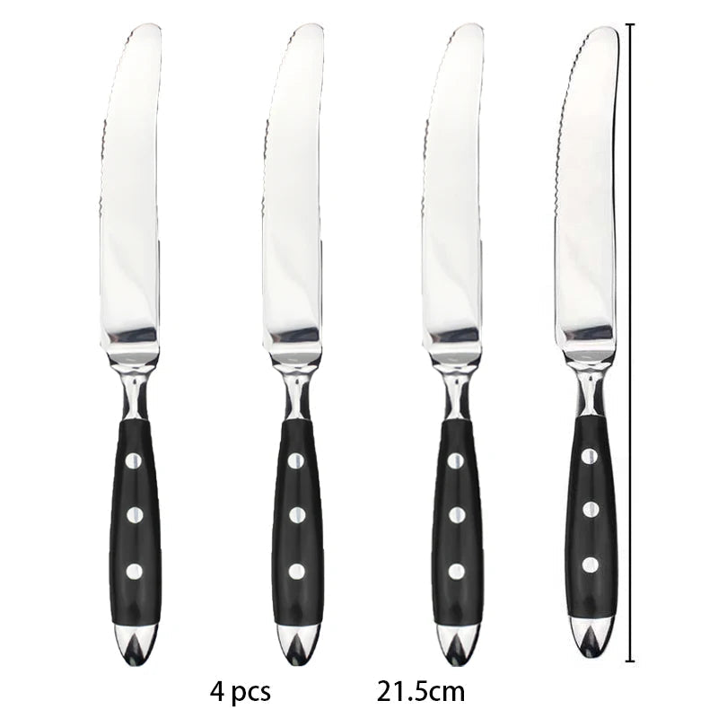 Conjunto de Talheres de Aço Inox Polido Estilo Clássico | Haustter