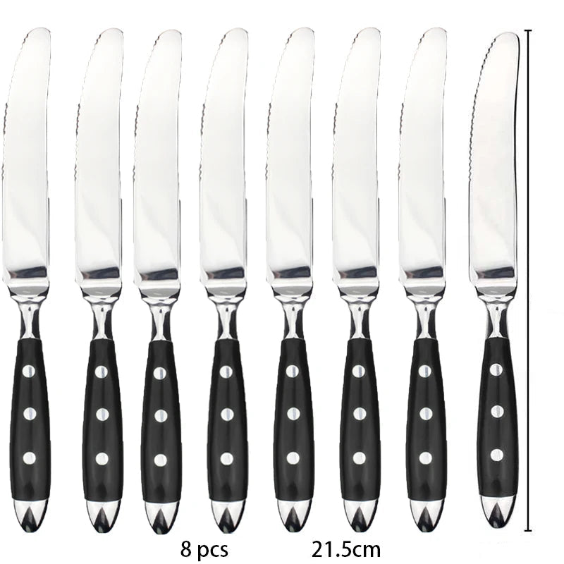 Conjunto de Talheres de Aço Inox Polido Estilo Clássico | Haustter