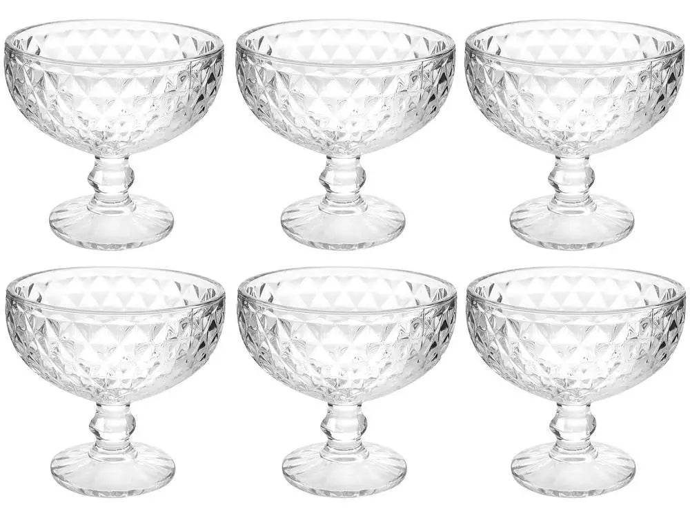 Jogo de Taças Bico de Jaca 6 Peças 380ml - Textura Exclusiva e Elegância | Haustter - Haustter