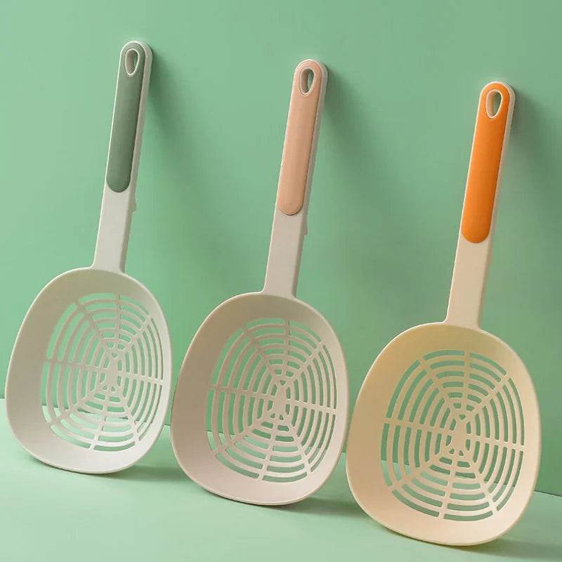 Escorredor de Cozinha Japonês Grande, Colher Resistente ao Calor com Cabo Longo para Macarrão, Bolinhos e Legumes - Haustter - Haustter