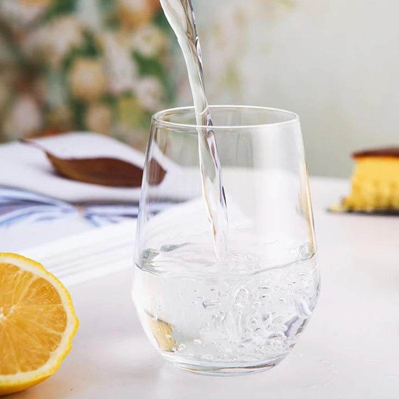 Conjunto de 2 Copos Transparentes 375ml com Formato Oval - Haustter - Haustter