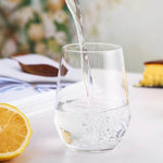 Conjunto de 2 Copos Transparentes 375ml com Formato Oval - Haustter - Haustter