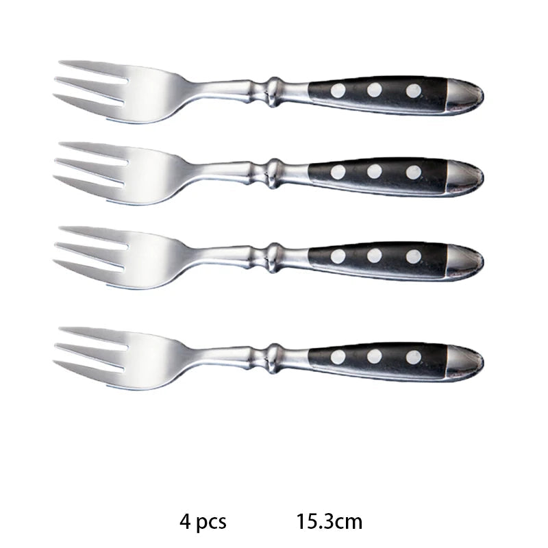 Conjunto de Talheres de Aço Inox Polido Estilo Clássico | Haustter