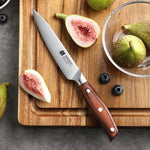 Faca Utilitária XINZUO Zhi 5" em Aço Alemão com Cabo de Madeira Pakka | Haustter