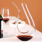 Decantador de Vinho em Vidro em Forma de U, Decantador de Cisne, Separador de Vinho Criativo, Decanter - Haustter - Haustter