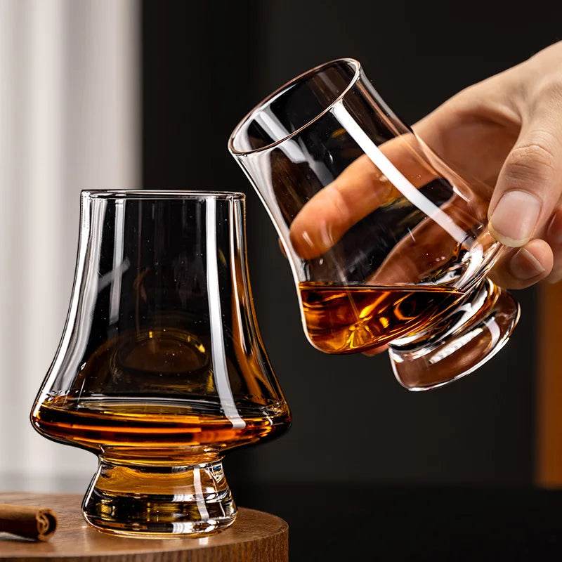 2/4/6 pçs copo de uísque de vidro cristal conjunto de 250ml claro sem chumbo copos para beber escocês licor barware cerveja espíritos vinho glasse - Haustter