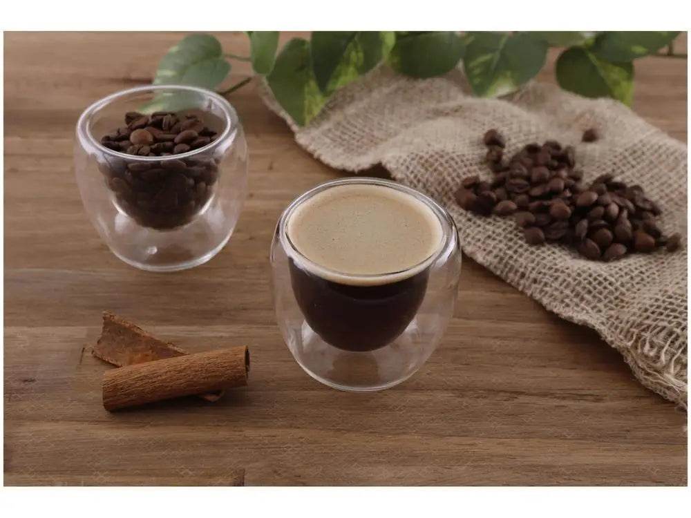 Jogo de Copos de Café Parede Dupla 4 Peças 80ml - Conforto e Elegância | Haustter - Haustter