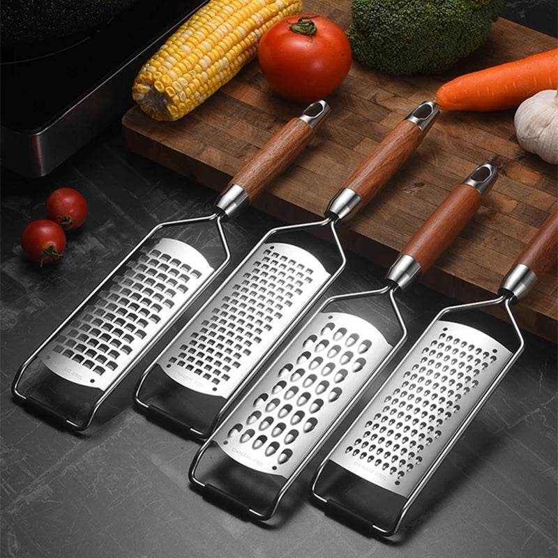 Ralador Manual de Aço Inox com Cabo de Madeira - Haustter - Haustter