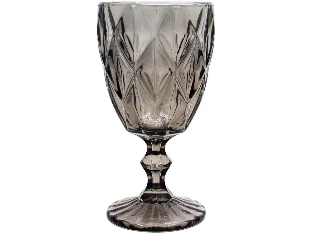 Jogo de Taças Empire Diamond 6 Peças 330ml - Mistério em Preto | Haustter - Haustter