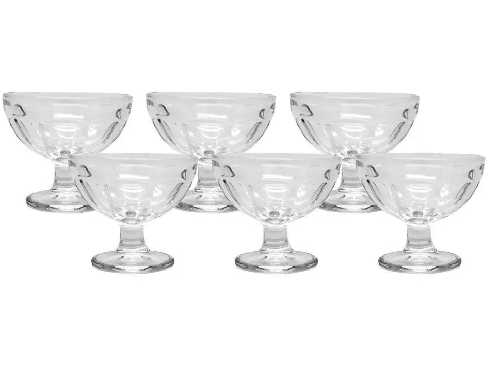 Jogo de Taças Gelato 6 Peças 160ml - Elegância em Vidro Transparente | Haustter - Haustter