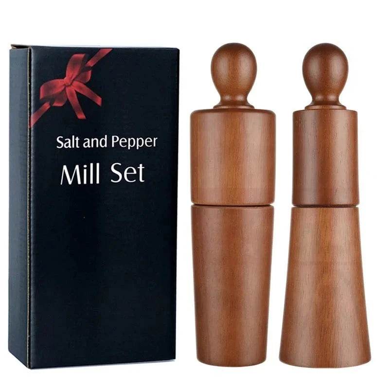 Conjunto de Moedores de Pimenta de Madeira Grande - Haustter - Haustter