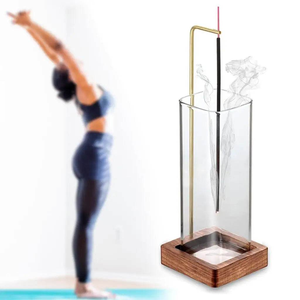 Incensário de Madeira com Coletor de Vidro - Haustter - Haustter
