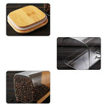 Pote de Vidro Selado com Tampa e Colher de Bambu - Haustter - Haustter