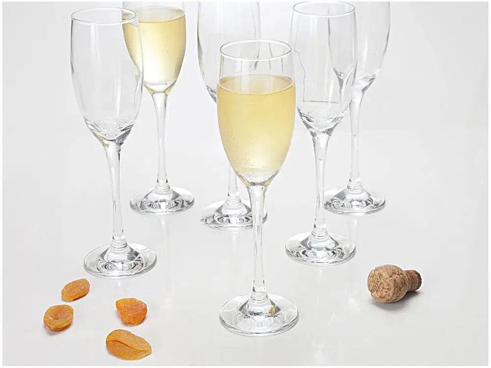 Jogo de Taças para Champanhe 6 Peças 190ml Design Flute | Haustter - Haustter