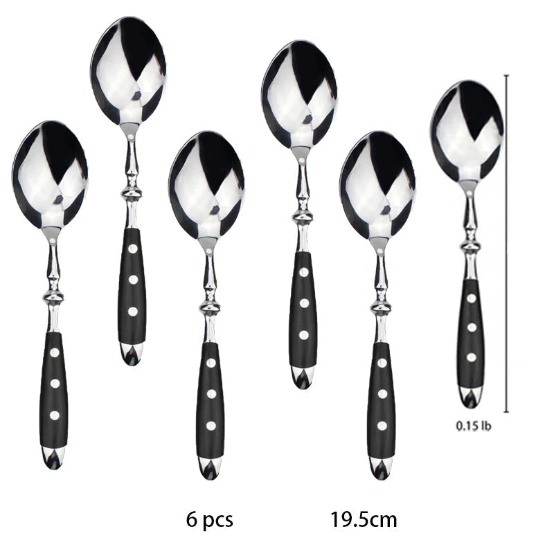 Conjunto de Talheres de Aço Inox Polido Estilo Clássico | Haustter