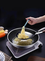 Escumadeira de Aço Inoxidável com Cabo de Madeira - Haustter - Haustter