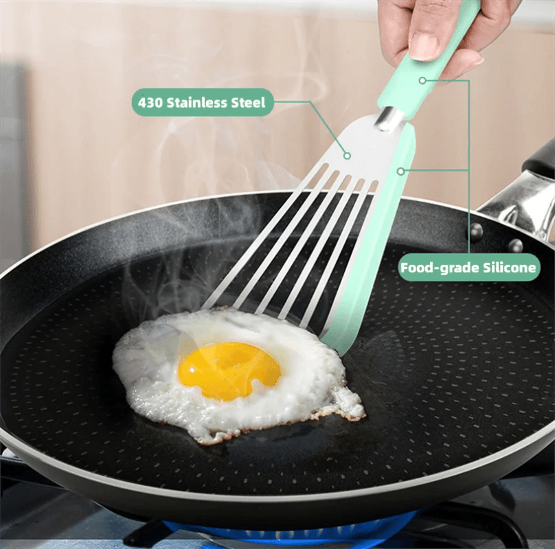 Kit de Espátulas de Inox com Silicone - Haustter - Haustter