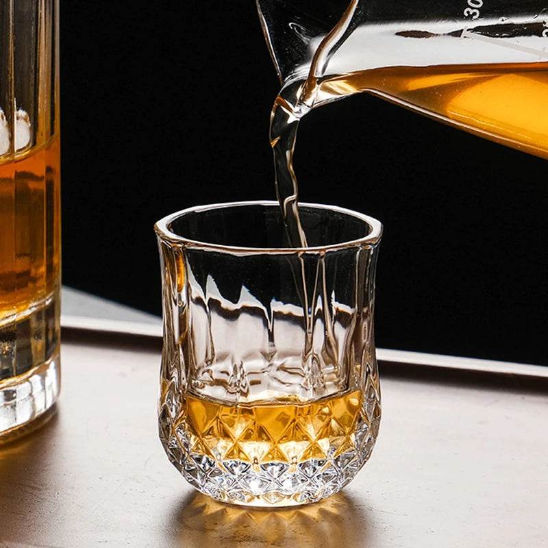 6 Copos Diamante para Bebidas Destiladas, Conjunto - Haustter - Haustter
