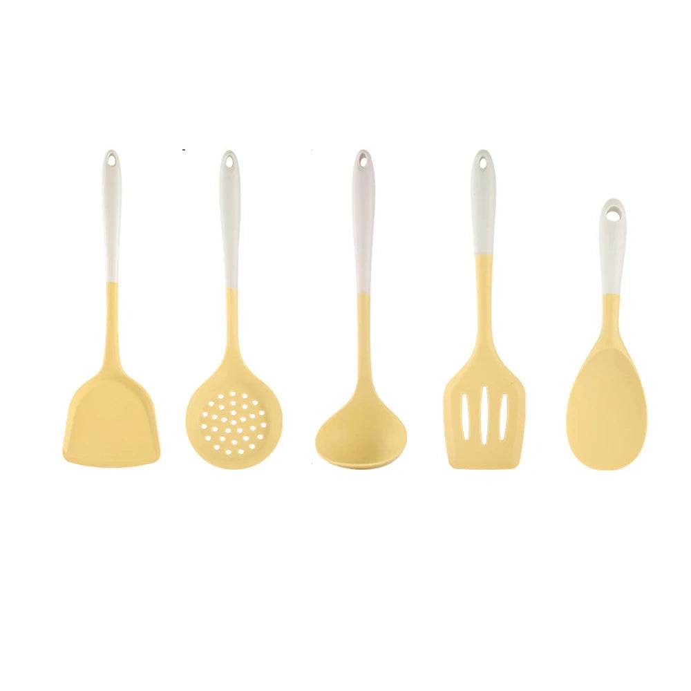 5/1 Utensílios de Silicone Bicolor, Conjunto - Haustter - Haustter