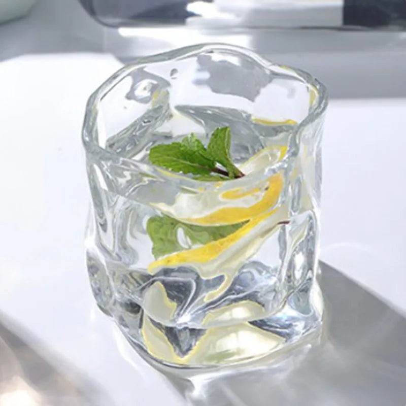 2 Copos Twist de Vidro Irregular 280ml - Haustter - Haustter