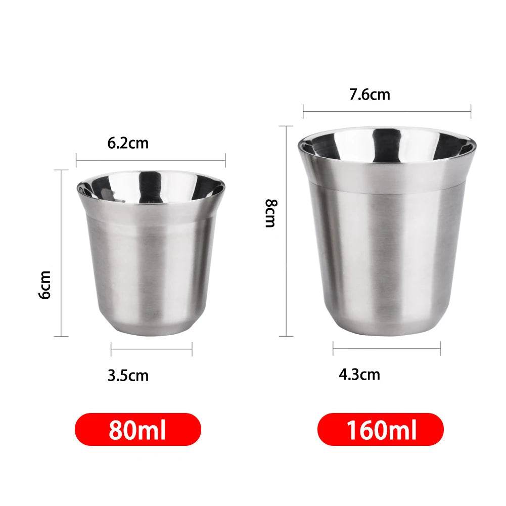 Copo de Café de Aço Inoxidável de Parede Dupla - Haustter - Haustter