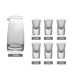 6 Taças e 1 Jarra para Destilados e Licores - Haustter - Haustter