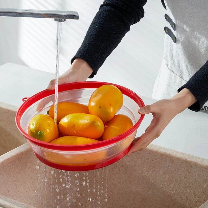 Tampa Dobrável de Silicone para Micro-ondas 2 em 1 - Haustter - Haustter