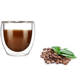 Conjunto de Copos para Café em Vidro Duplo Transparente com Isolamento Térmico, 5 Tamanhos - Ideal para Bebidas Variadas - Haustter - Haustter