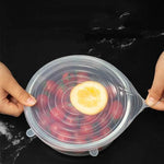 6 Tampas de Silicone Conjunto para Recipientes em Diversos Formatos - Haustter - Haustter